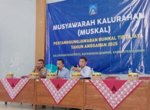 Musyawarah Kalurahan Pertanggungjawaban Bumkal “Tirta Jaya” Nogotirto